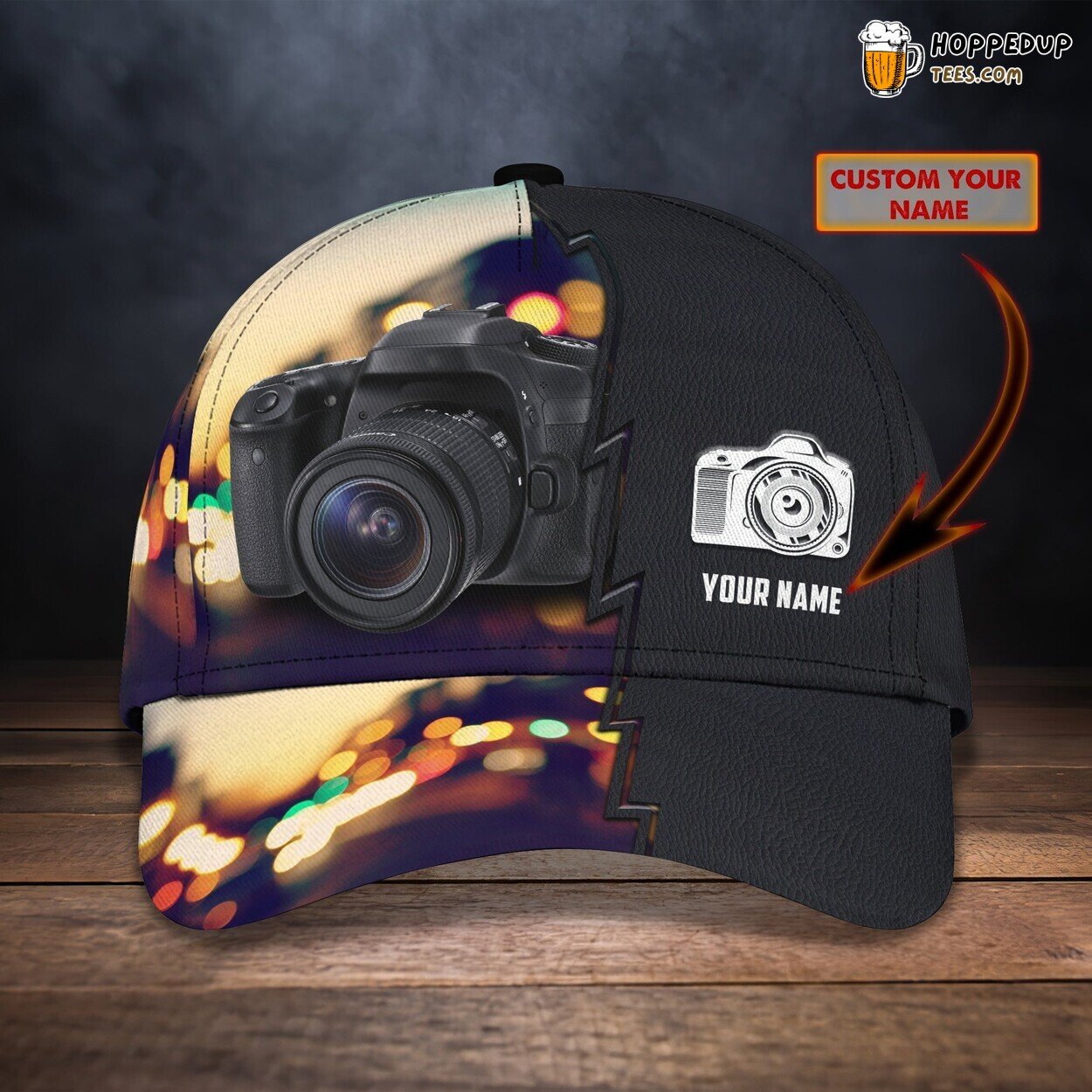 3D Classic Cap Celebrating Photography Personalized Name Classic Hat Design Series
