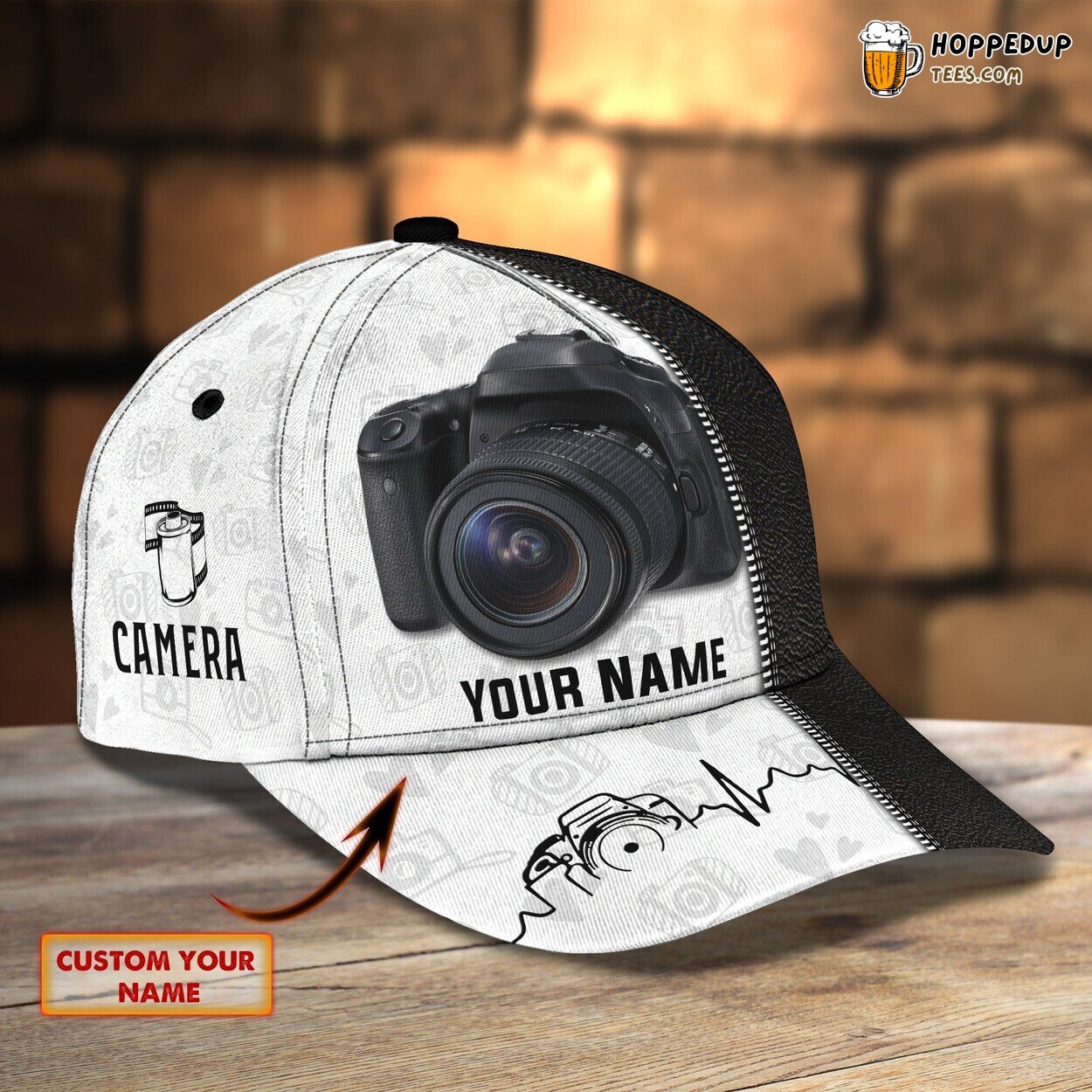 3D Classic Cap Celebrating Photography Personalized Name Unique Hat Tribute