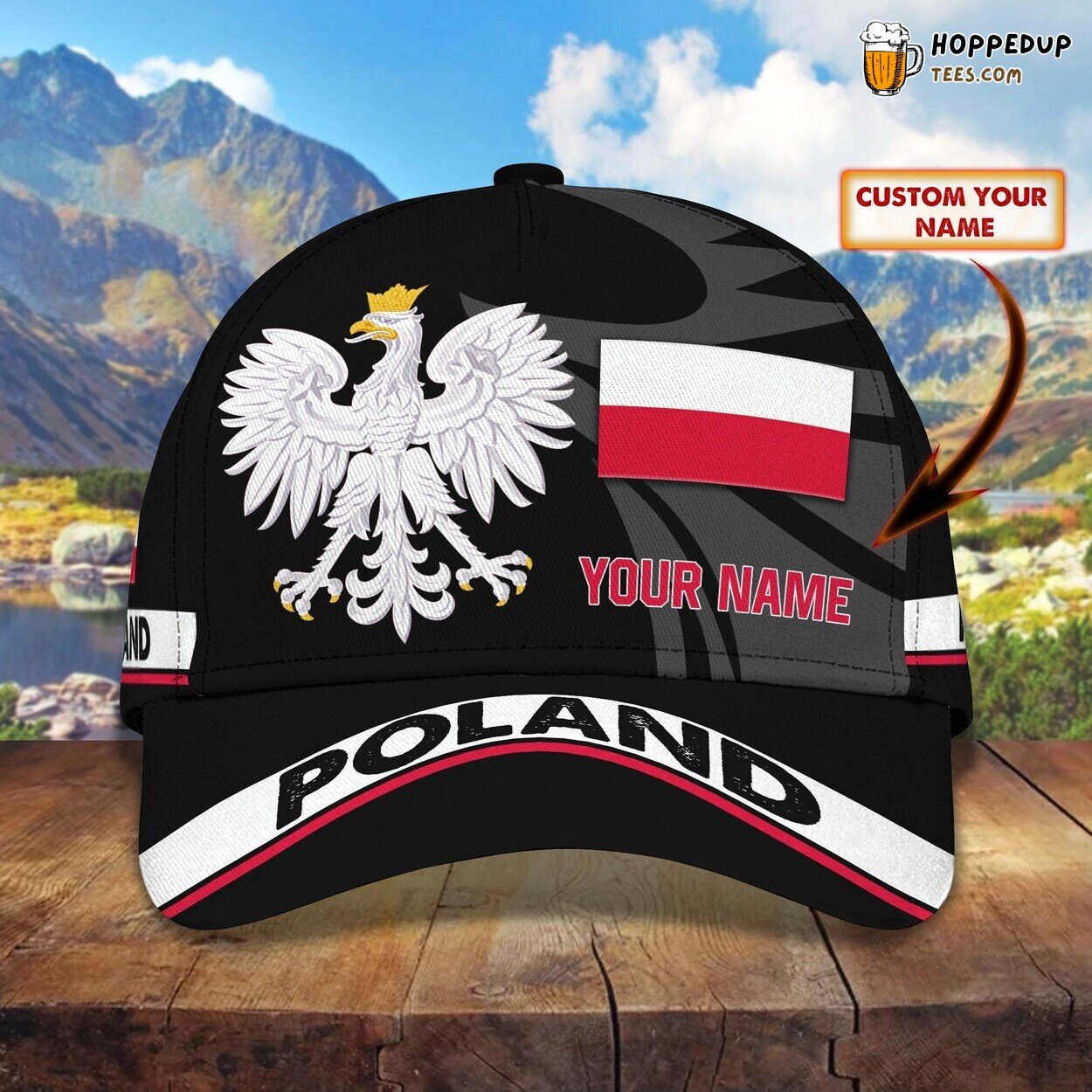 3D Classic Cap Celebrating Poland Pride Personalized Name Hat Unique Experience