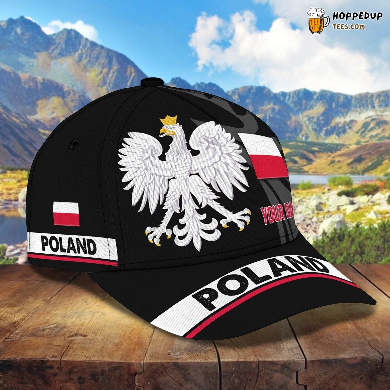 3D Classic Cap Celebrating Poland Pride Personalized Name Hat Unique Experience