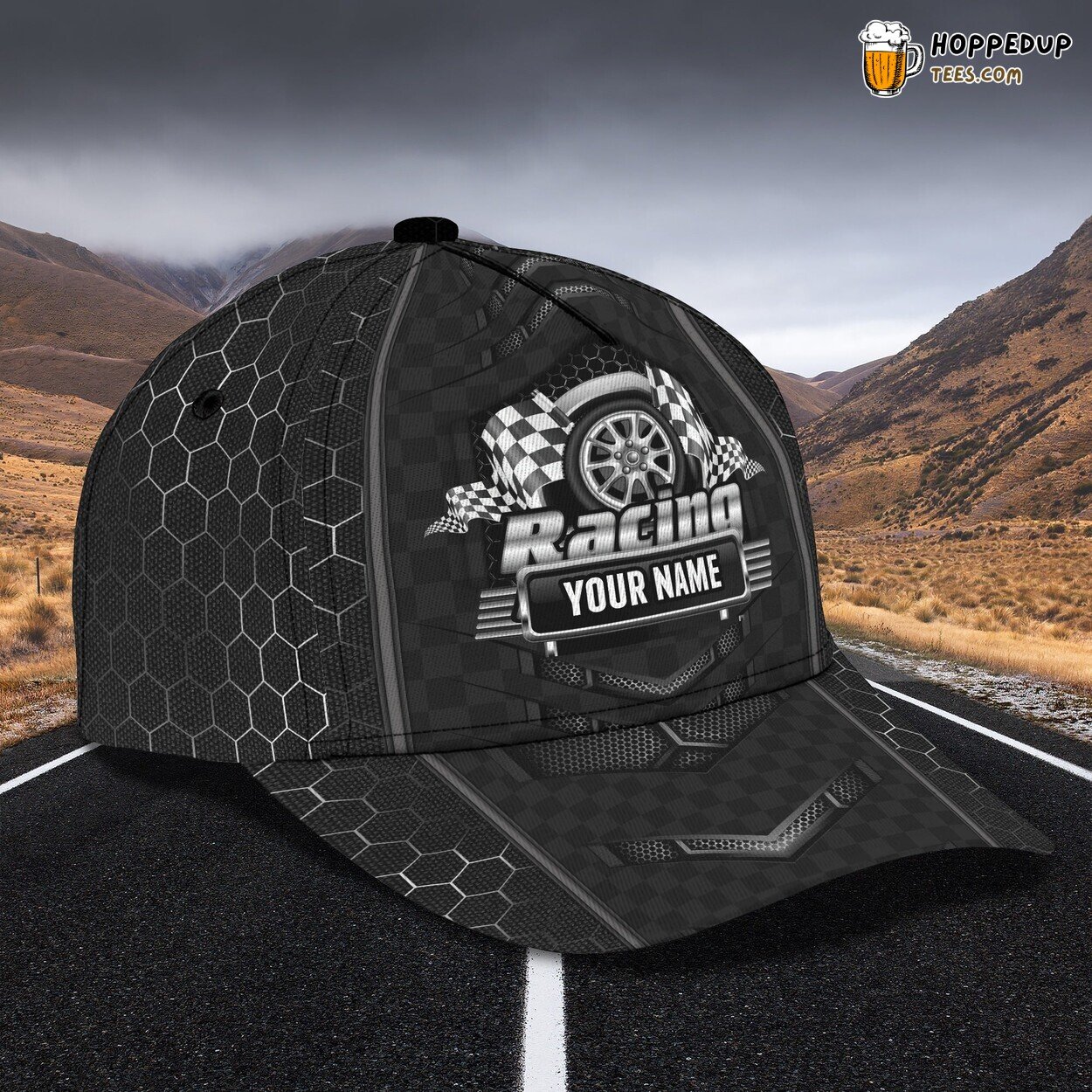 3D Classic Cap Celebrating Racing Personalized Name Unique Design Distinct