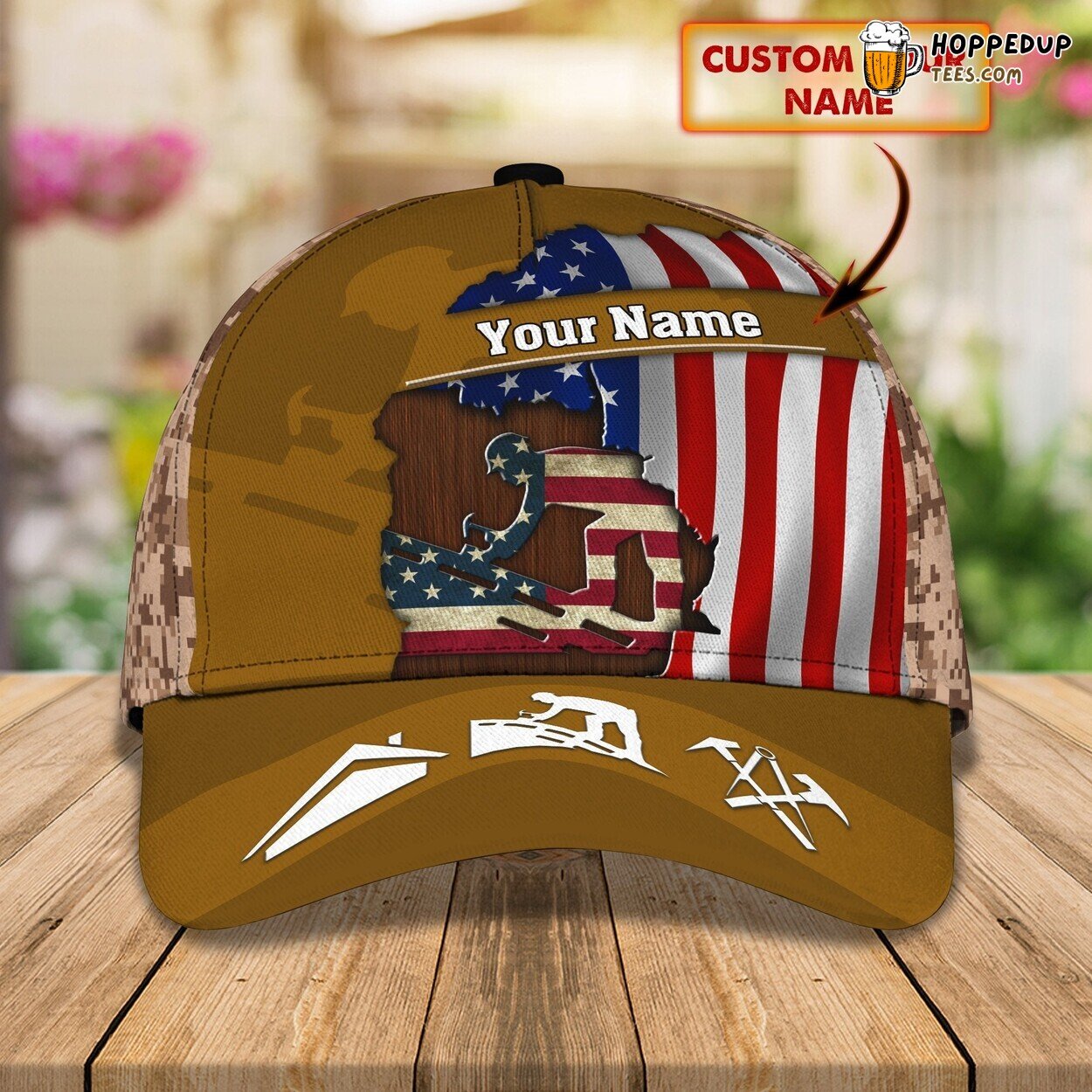 3D Classic Cap Celebrating Roofers Personalized Name Classic Hat Design Series