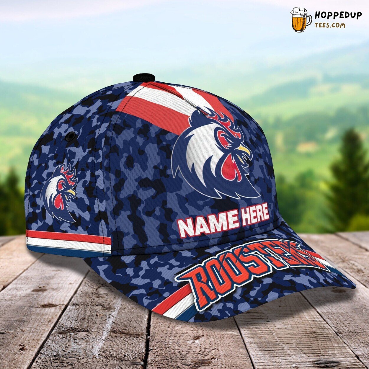 3D Classic Cap Celebrating Roosters Personalized Name Unique Hat Tribute 3D Classic Cap Celebrating Roosters Personalized Name Unique Hat Tribute