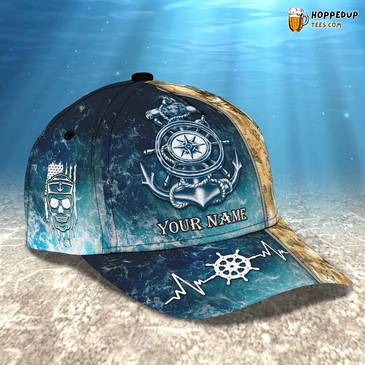 3D Classic Cap Celebrating Sailors Personalized Name Stylish Unique Premium Design