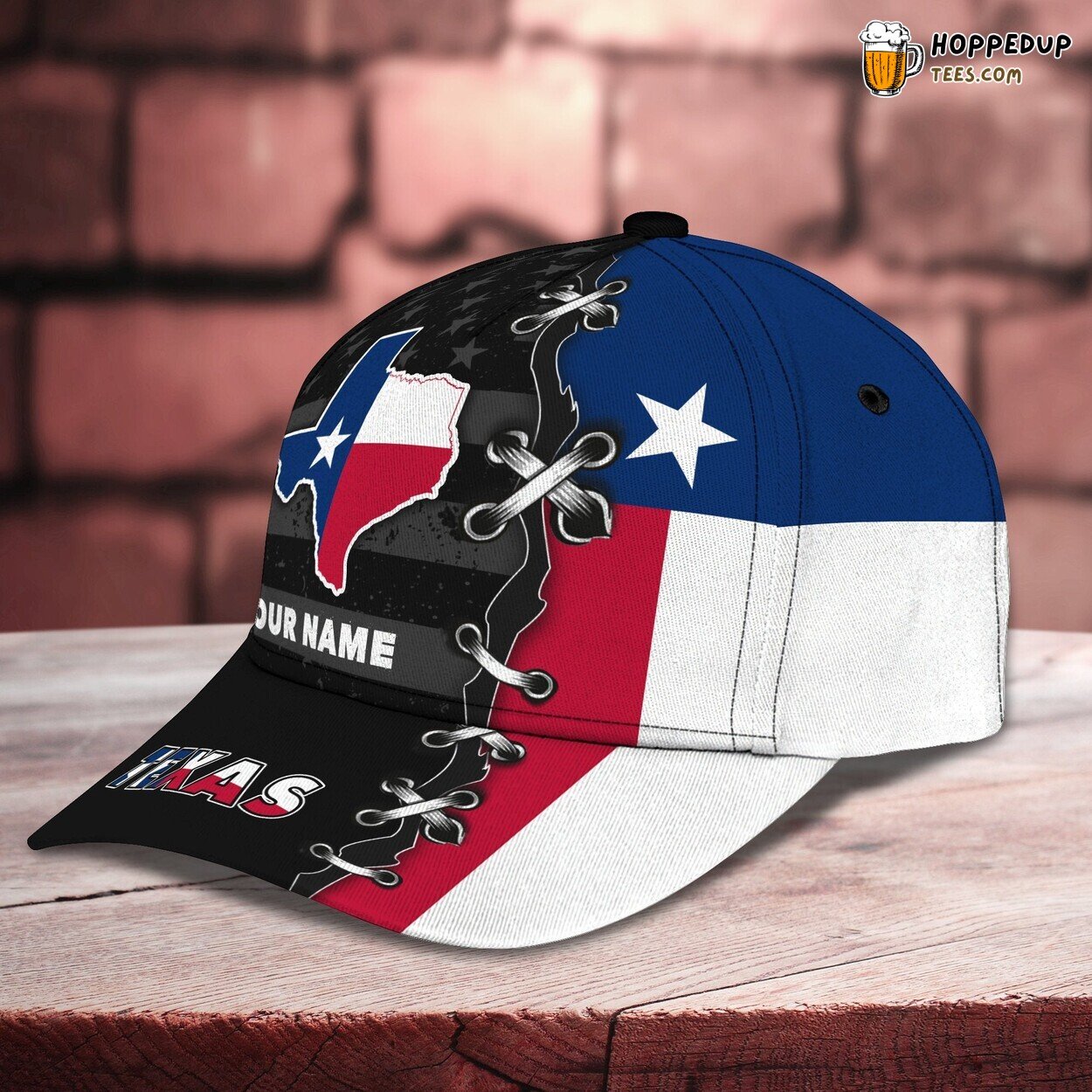 3D Classic Cap Celebrating Texas Personalized Name Classic Hat Unique Series