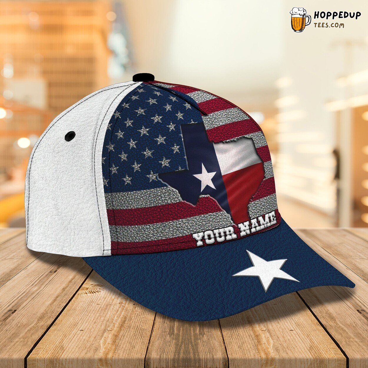 3D Classic Cap Celebrating Texas Personalized Name Unique Design