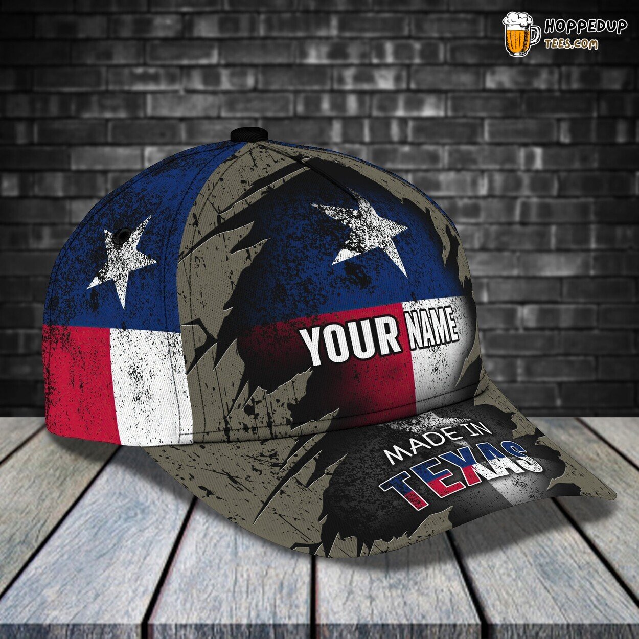 3D Classic Cap Celebrating Texas Pride Personalized Name Hat Experience