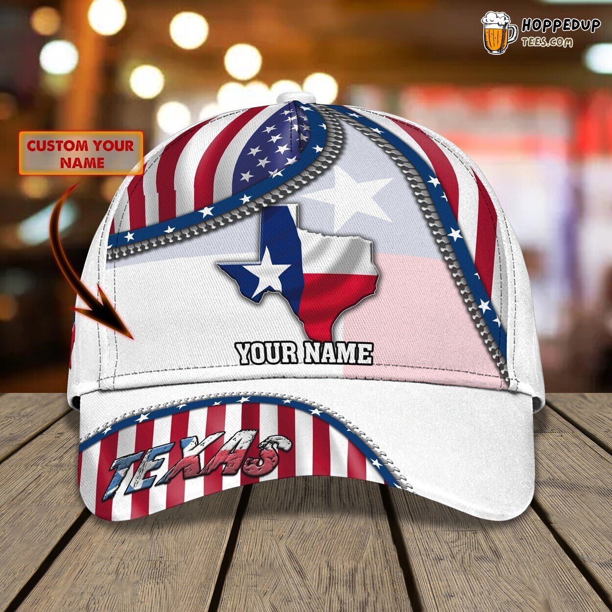 3D Classic Cap Celebrating Texas Spirit Personalized Name Hat Tribute