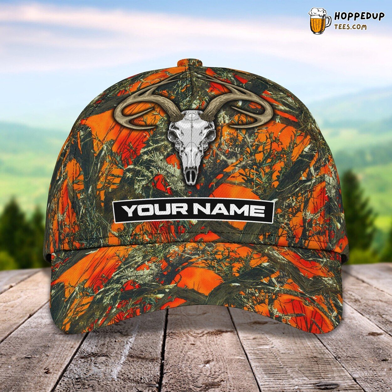 3D Classic Cap Celebrating The Art of Hunting Personalized Name Unique Hat