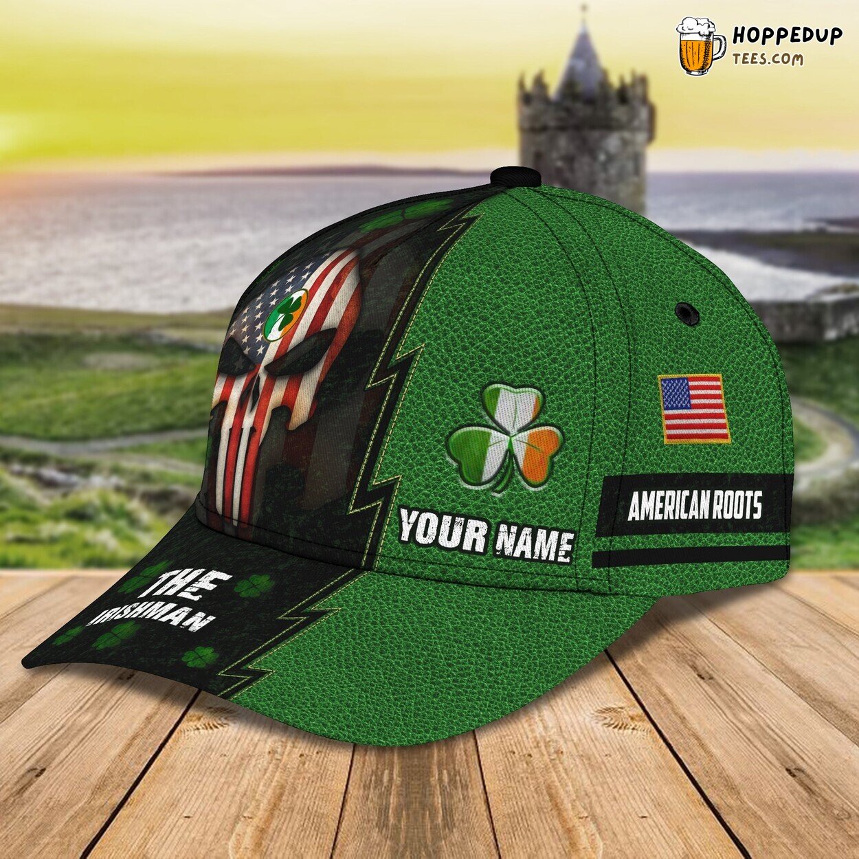 3D Classic Cap Celebrating The Irishman Personalized Name Hat Unique Design