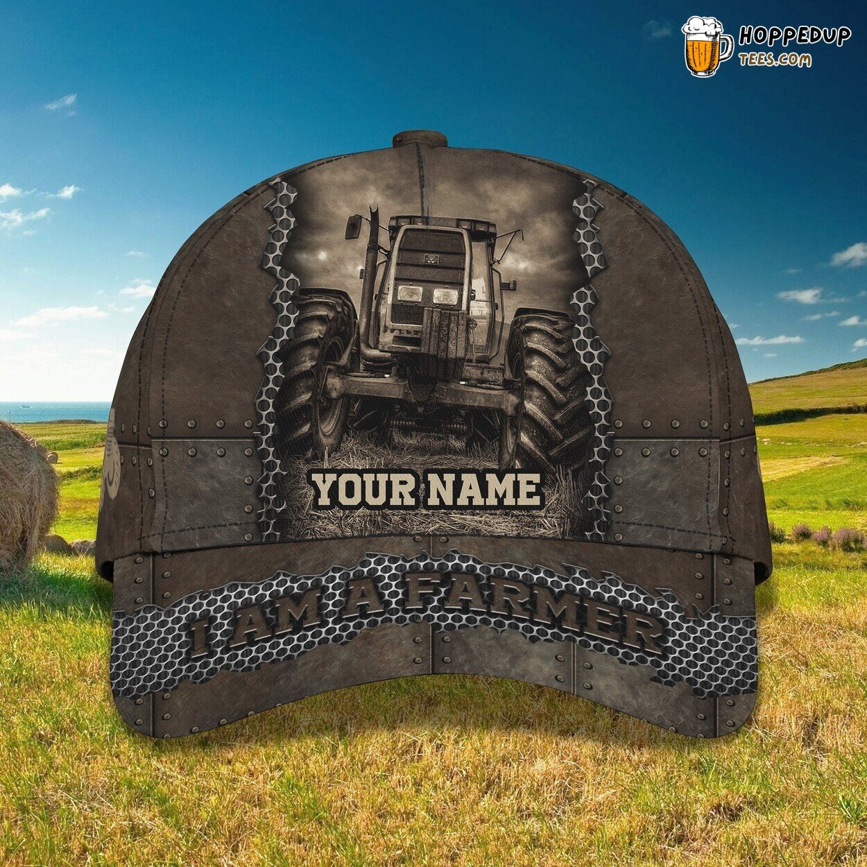 3D Classic Cap Celebrating Tractors Personalized Name Classic Hat Tribute