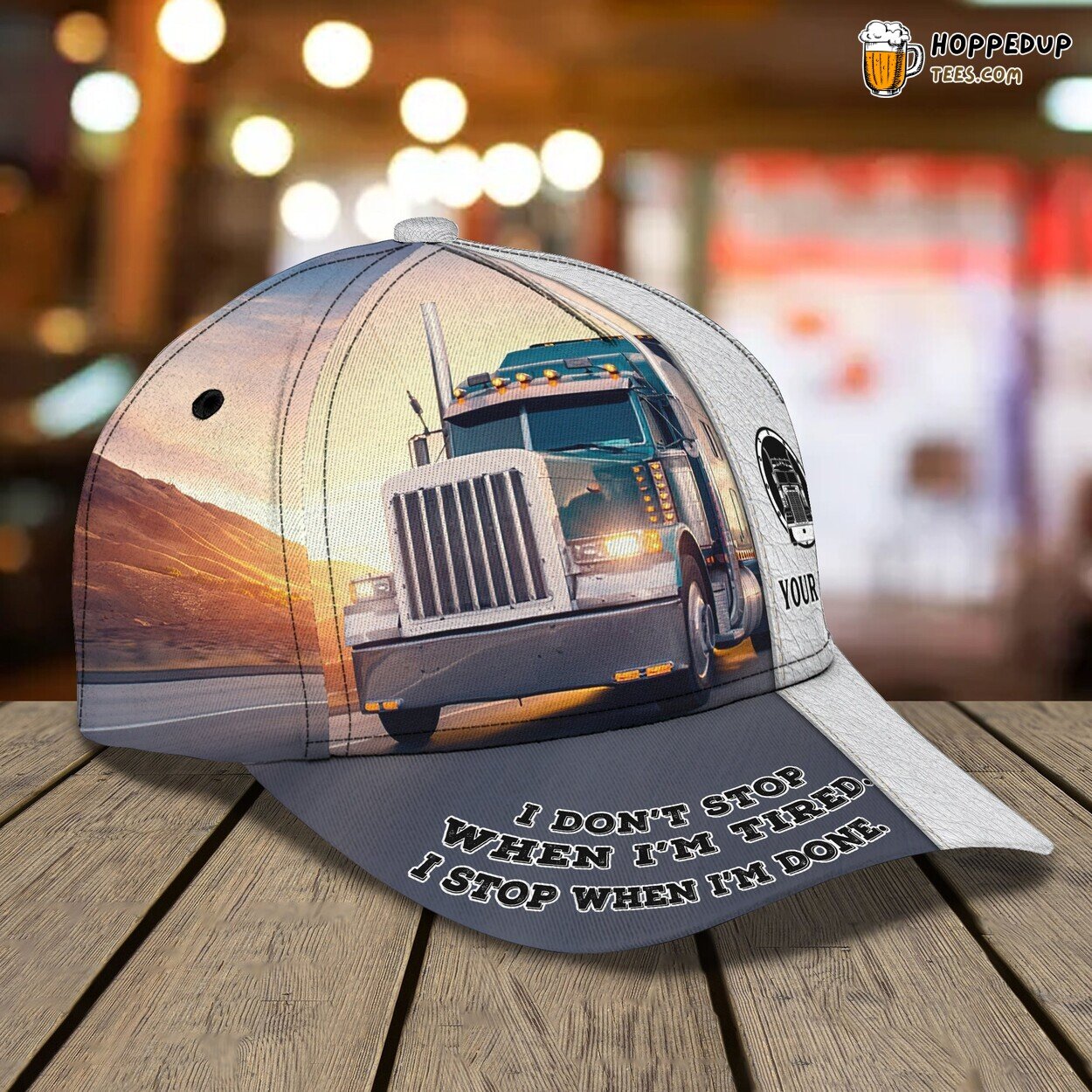 3D Classic Cap Celebrating Trucker Pride Personalized Name Hat Design Series