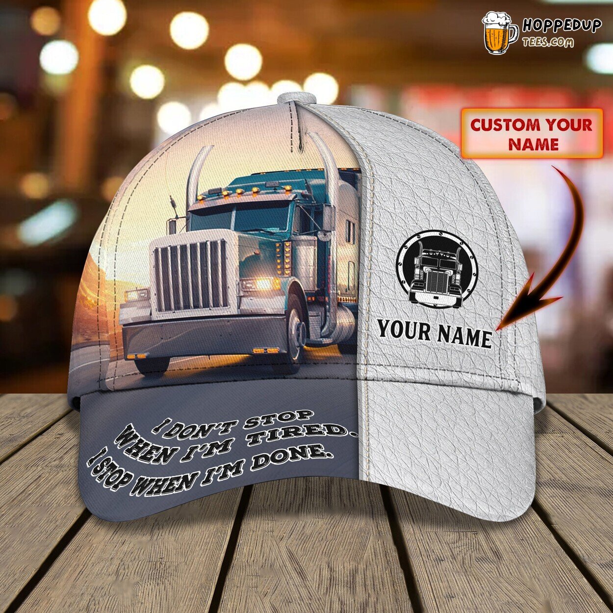 3D Classic Cap Celebrating Trucker Pride Personalized Name Hat Design Series