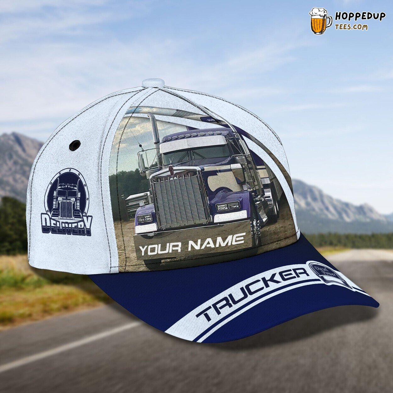 3D Classic Cap Celebrating Trucker Series Personalized Name Hat Tribute