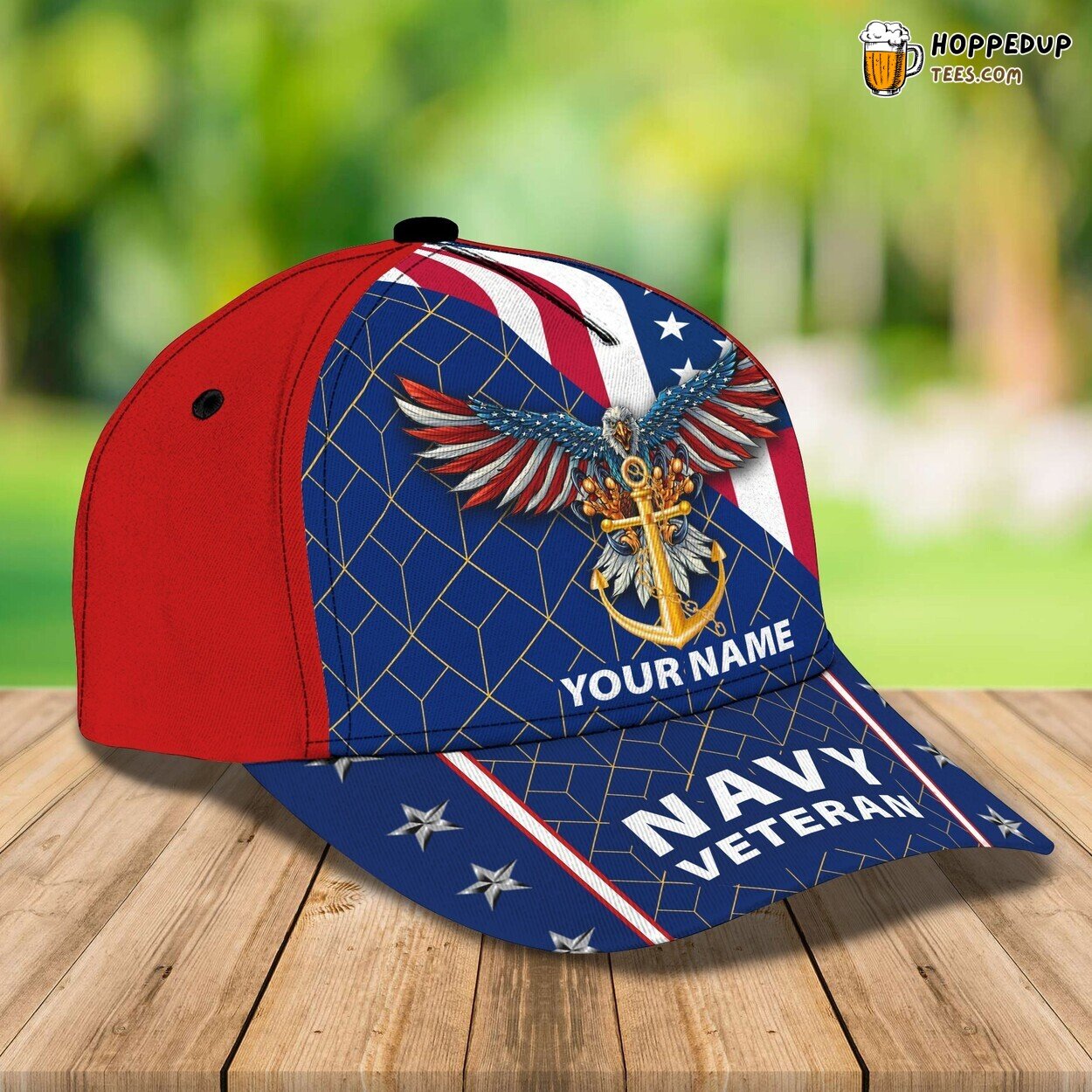 3D Classic Cap Celebrating Veteran Spirit Personalized Name Unique Hat Design