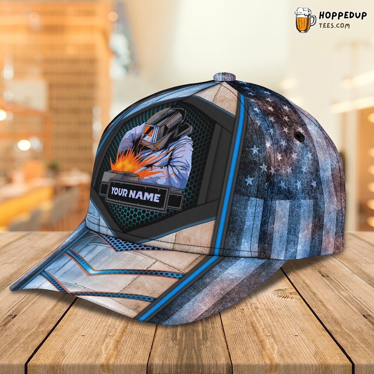 3D Classic Cap Celebrating Welder Mastery Personalized Name Hat Unique Tribute