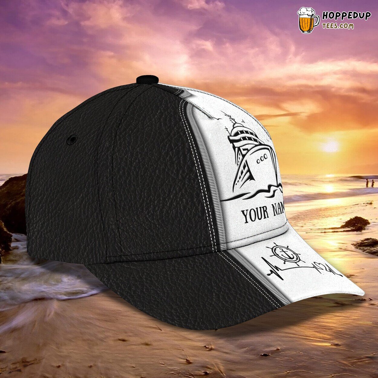 3D Classic Cap Cruise Personalized Name Elegant Design Unique Premium