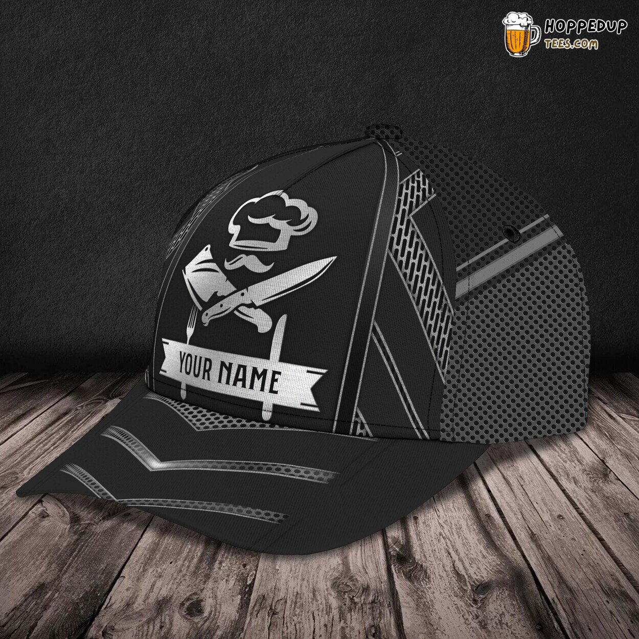 3D Classic Cap Culinary Adventures Personalized Name Unique Chef Hat 3D Classic Cap Culinary Adventures Personalized Name Unique Chef Hat