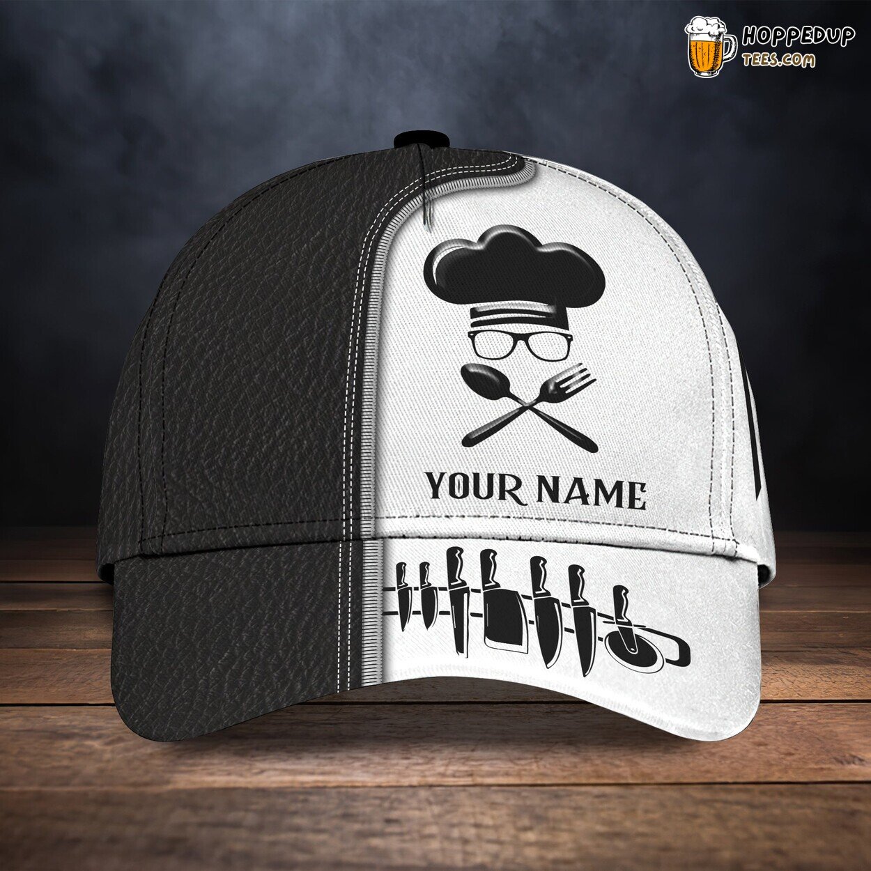 3D Classic Cap Culinary Arts Personalized Unique Chef Name Hat Design 3D Classic Cap Culinary Arts Personalized Unique Chef Name Hat Design