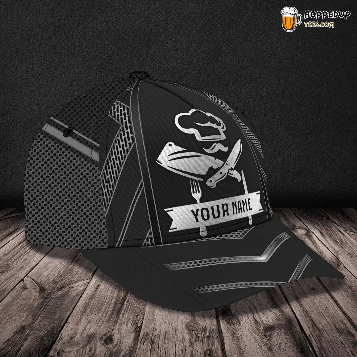 3D Classic Cap Culinary Expertise Personalized Unique Chef Name Hat 3D Classic Cap Culinary Expertise Personalized Unique Chef Name Hat