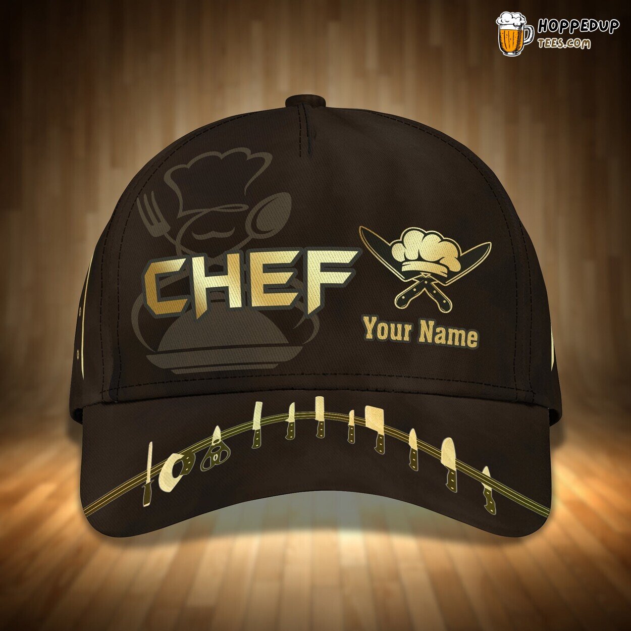 3D Classic Cap Culinary Passion Personalized Unique Chef Name Hat 3D Classic Cap Culinary Passion Personalized Unique Chef Name Hat