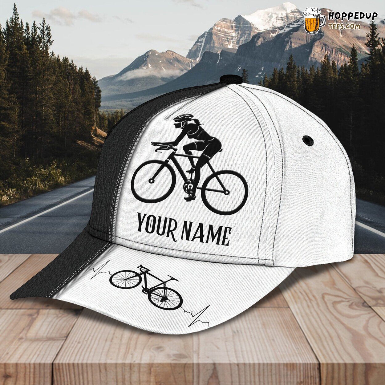 3D Classic Cap Cycling Adventure Personalized Name Hat Experience