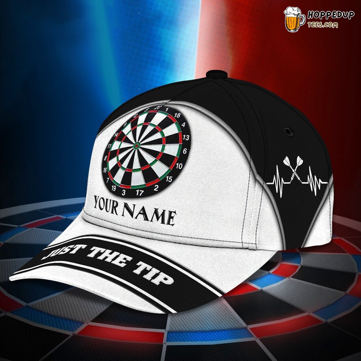 3D Classic Cap Dart Game Thrills Personalized Name Hat Celebration 3D Classic Cap Dart Game Thrills Personalized Name Hat Celebration