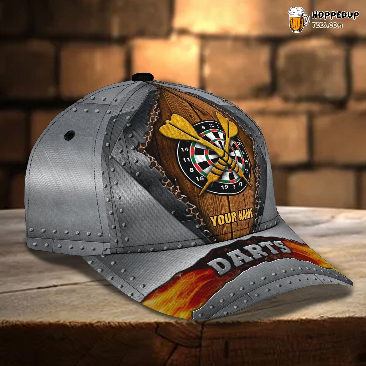 3D Classic Cap Darts Enthusiast Personalized Name Unique Hat Design 3D Classic Cap Darts Enthusiast Personalized Name Unique Hat Design