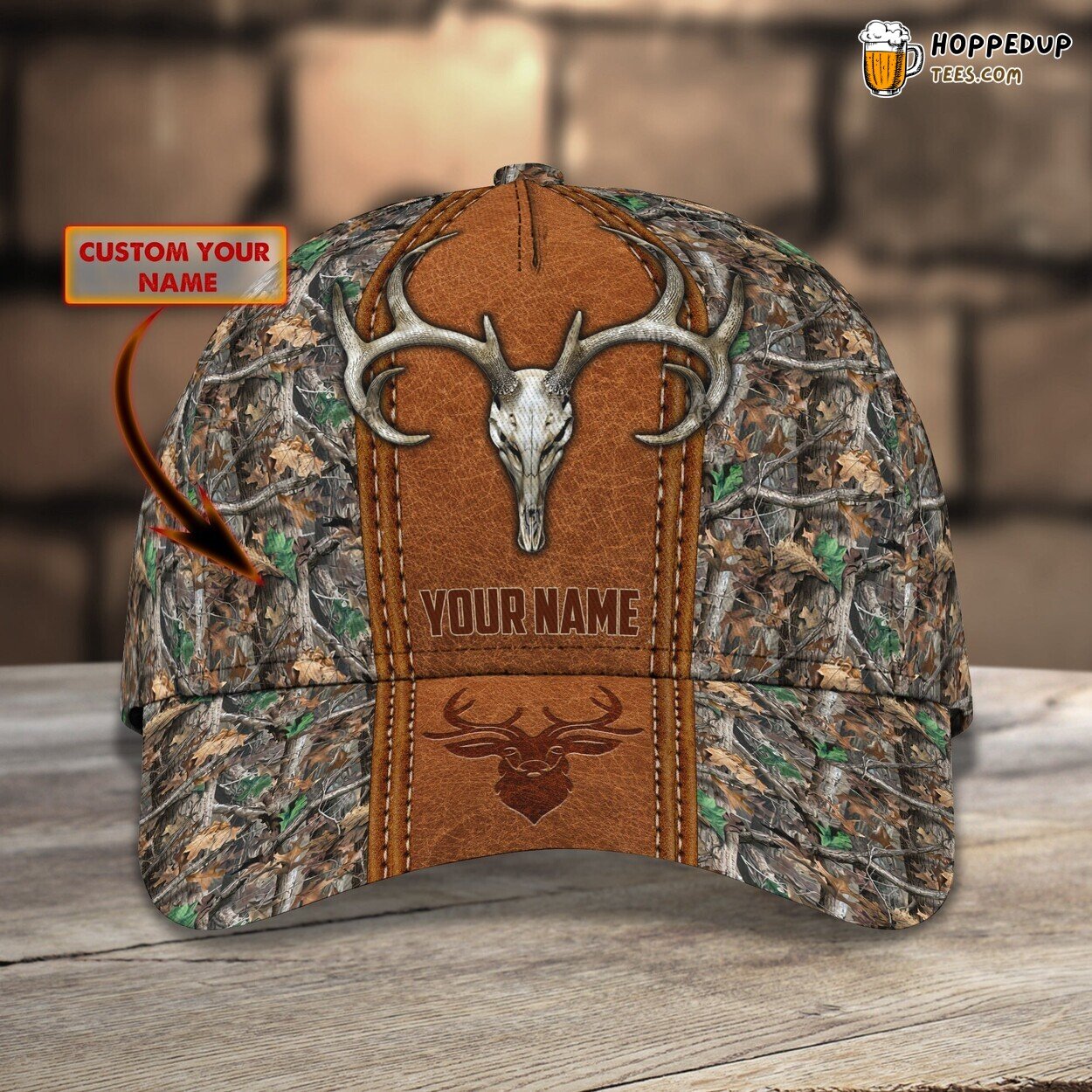 3D Classic Cap Deer Hunting Adventure Personalized Name Hat Unique Design