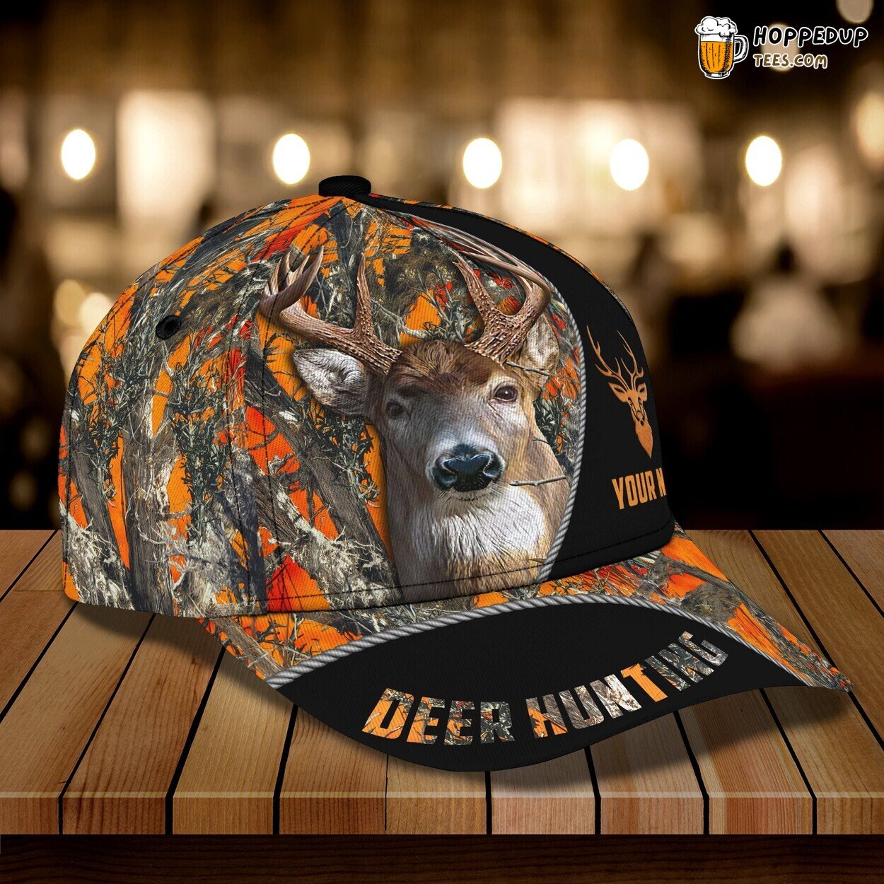 3D Classic Cap Deer Hunting Adventure Personalized Name Unique Hat Series