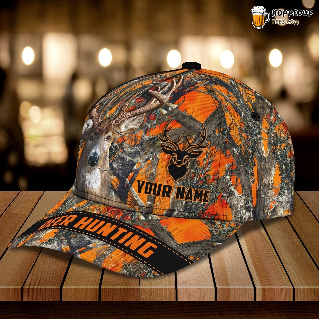 3D Classic Cap Deer Hunting Enthusiasts Personalized Name Hat Unique Design