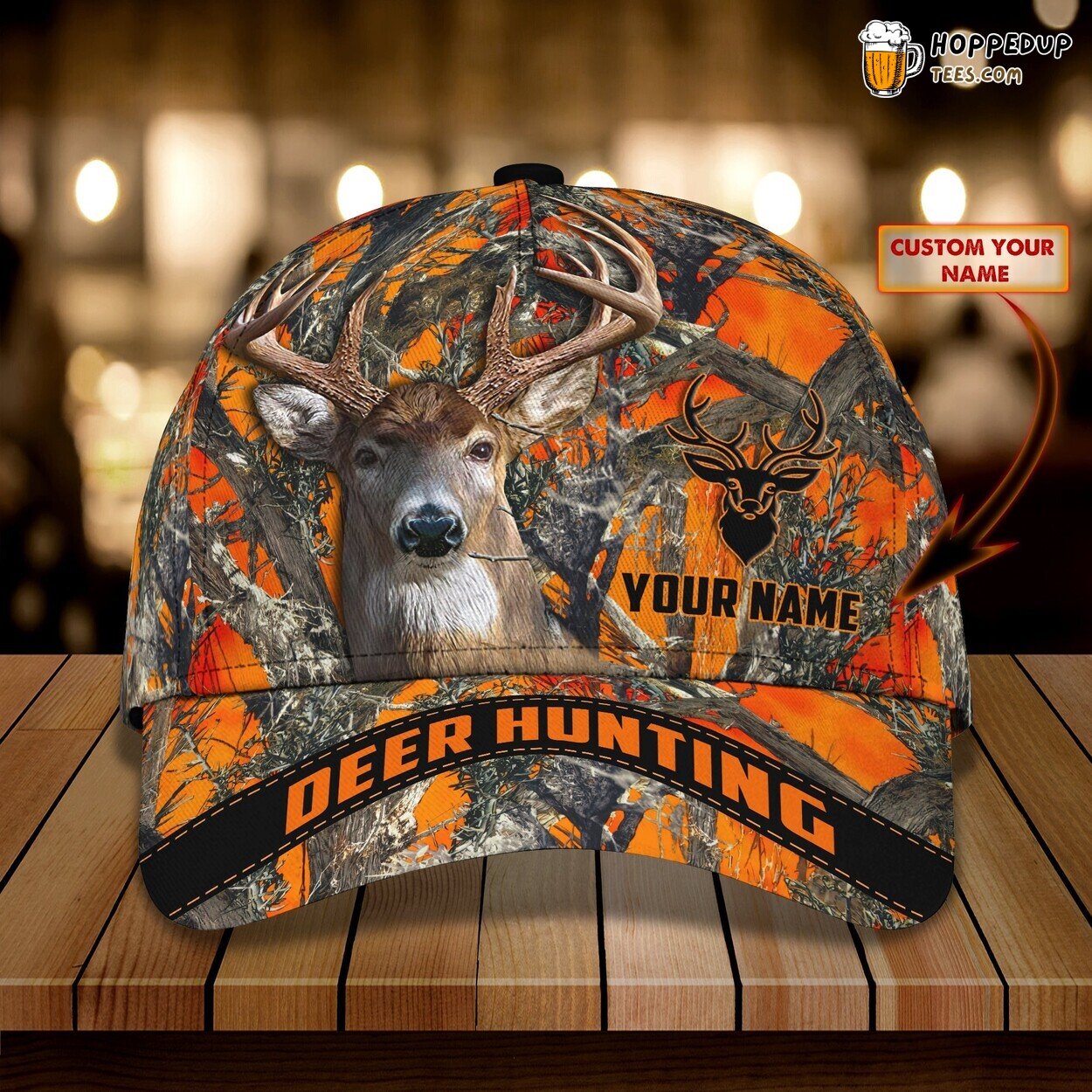 3D Classic Cap Deer Hunting Enthusiasts Personalized Name Hat Unique Design