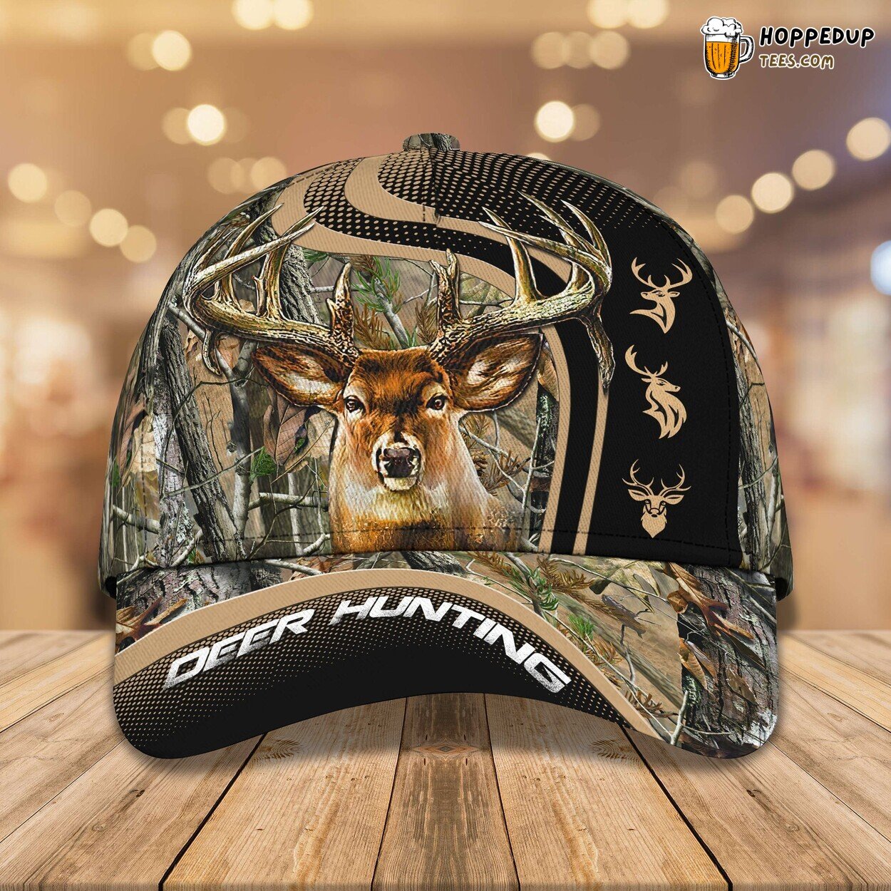 3D Classic Cap Deer Hunting Wilderness Enthusiast Unique Design Hat
