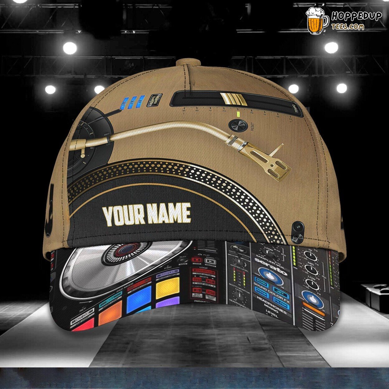 3D Classic Cap Disc Jockey Music Lover Personalized Name Unique Hat 3D Classic Cap Disc Jockey Music Lover Personalized Name Unique Hat