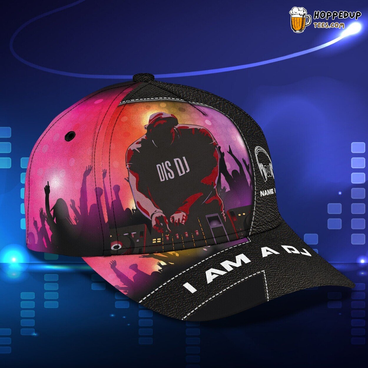 3D Classic Cap DJ Beats Personalized Name Classic Hat Unique Experience