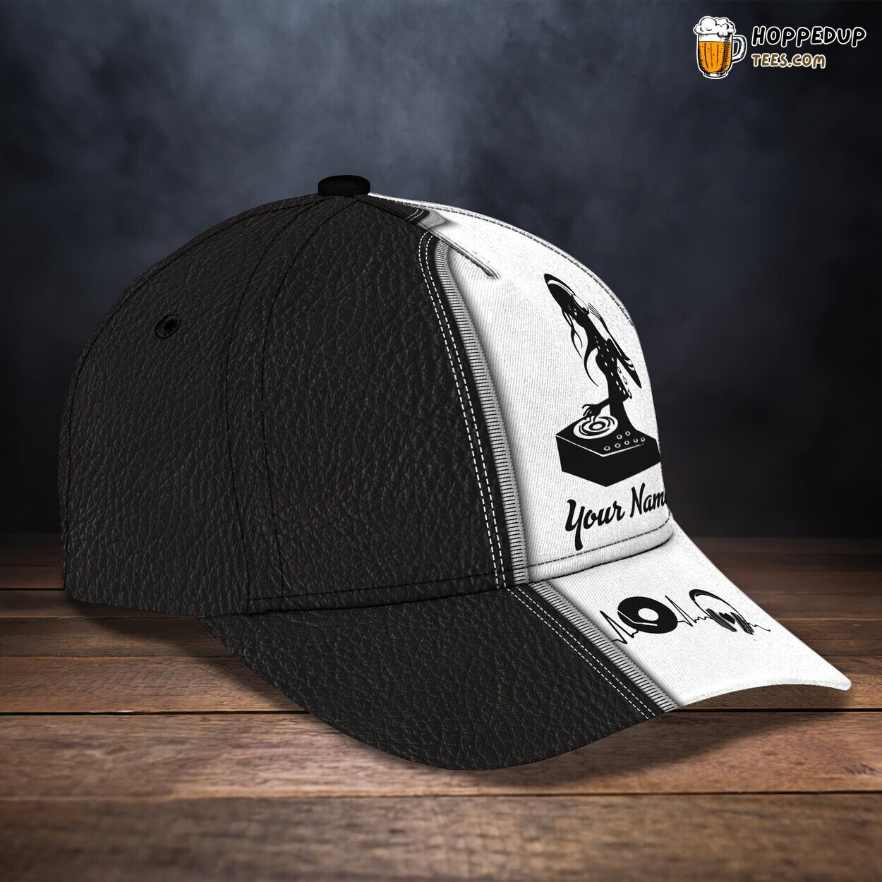 3D Classic Cap Dj Girl Personalized Name Unique Stylish Premium Design