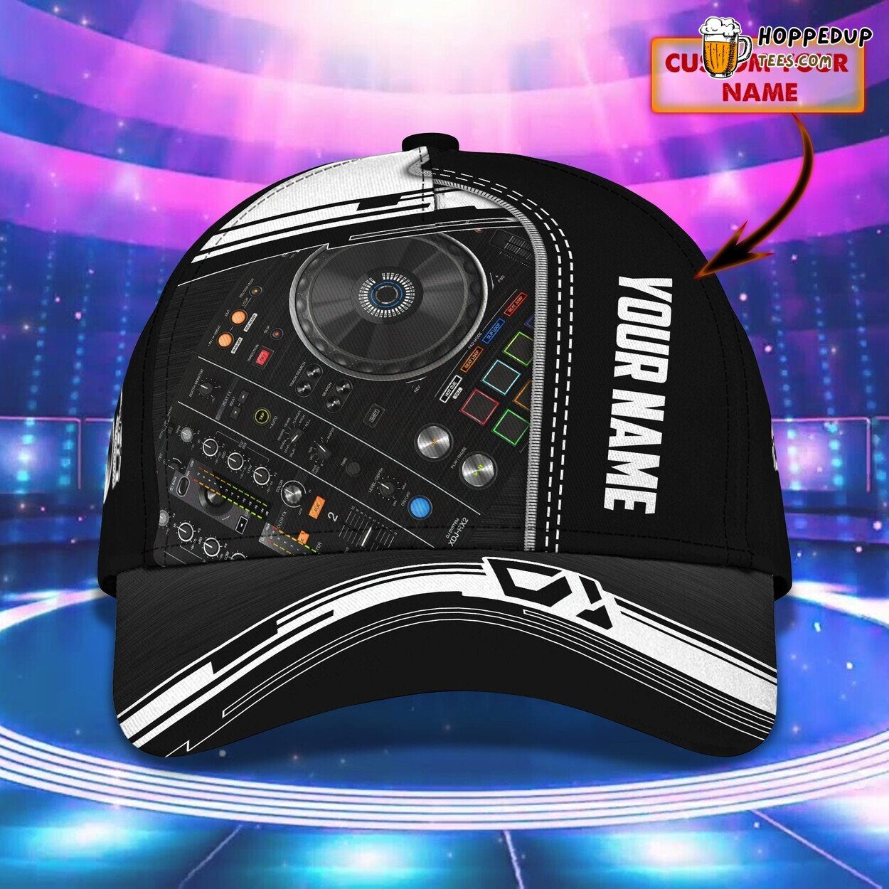 3D Classic Cap DJ Grooves Music Enthusiast Personalized Hat Design