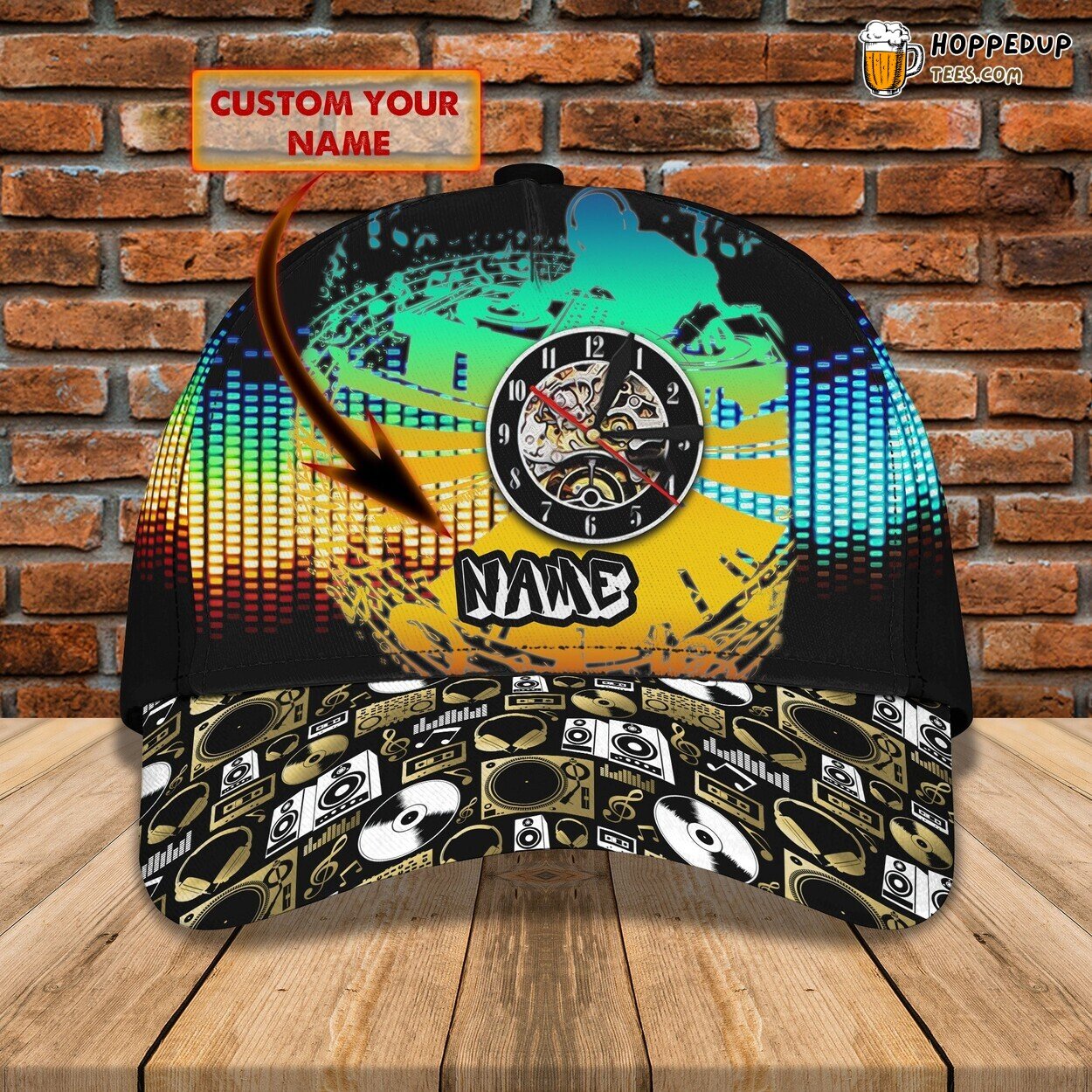 3D Classic Cap Dj Personalized Name Stylish Unique Premium Choice Design