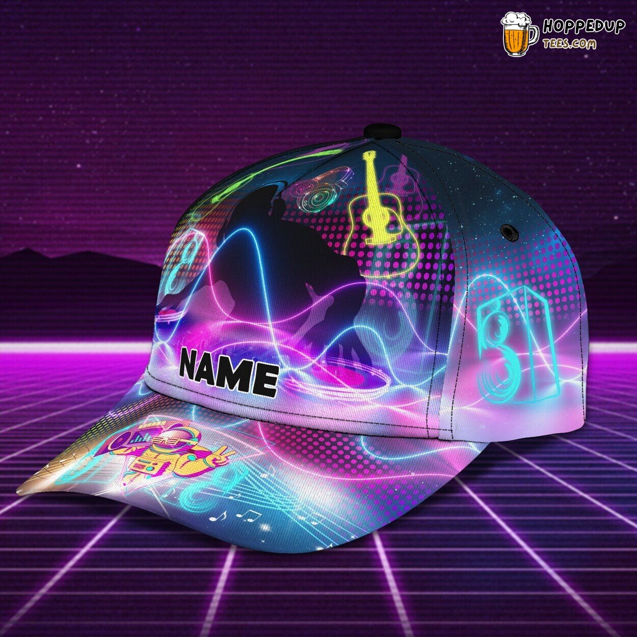 3D Classic Cap DJ Rhythms Passion Personalized Name Music Hat Design 3D Classic Cap DJ Rhythms Passion Personalized Name Music Hat Design