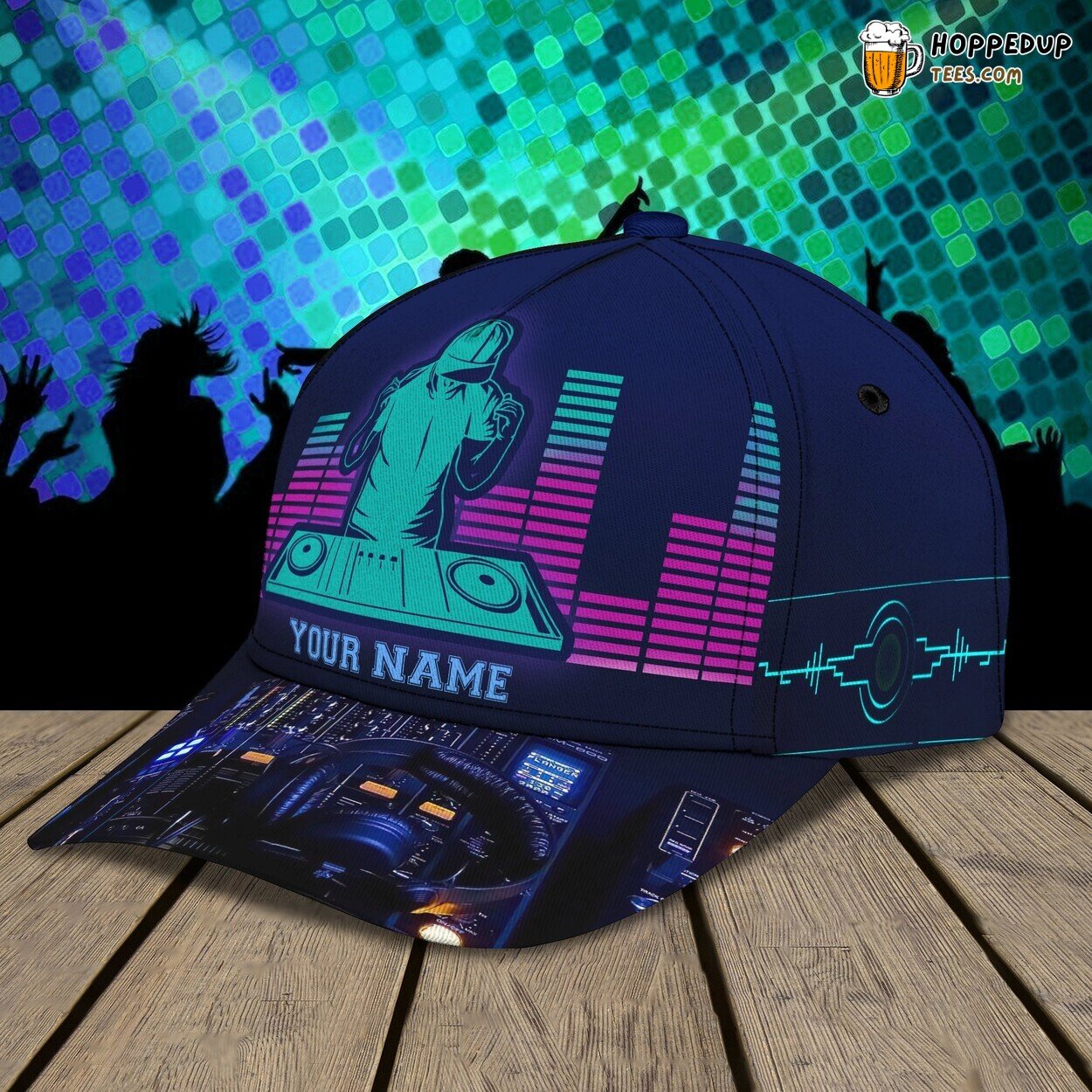 3D Classic Cap DJ Vibes Personalized Name Music Hat Enthusiast Design