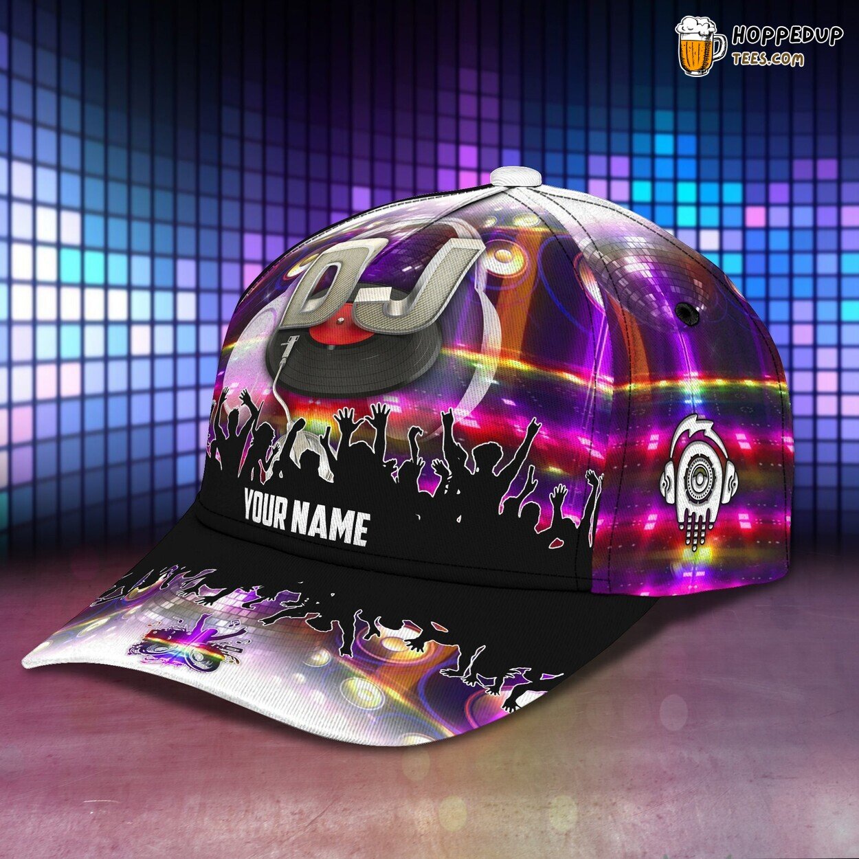 3D Classic Cap DJ X1 Music Mixer Beat Enthusiast Personalized Name Hat 3D Classic Cap DJ X1 Music Mixer Beat Enthusiast Personalized Name Hat