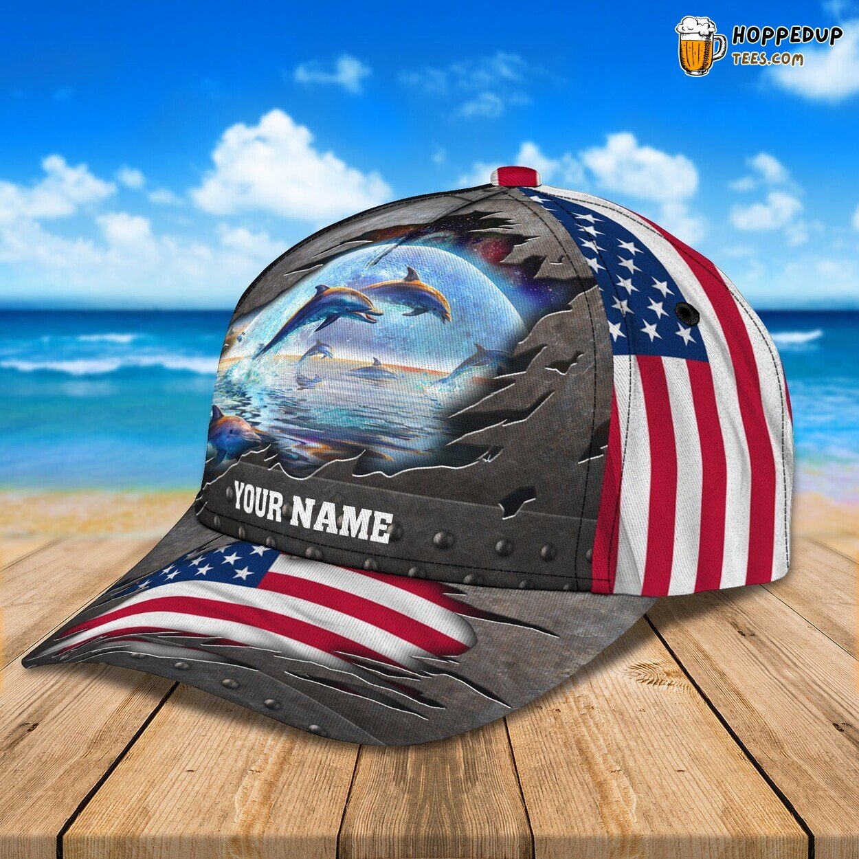 3D Classic Cap Dolphin Majestic Beauty Personalized Name Unique Hat Tribute 3D Classic Cap Dolphin Majestic Beauty Personalized Name Unique Hat Tribute