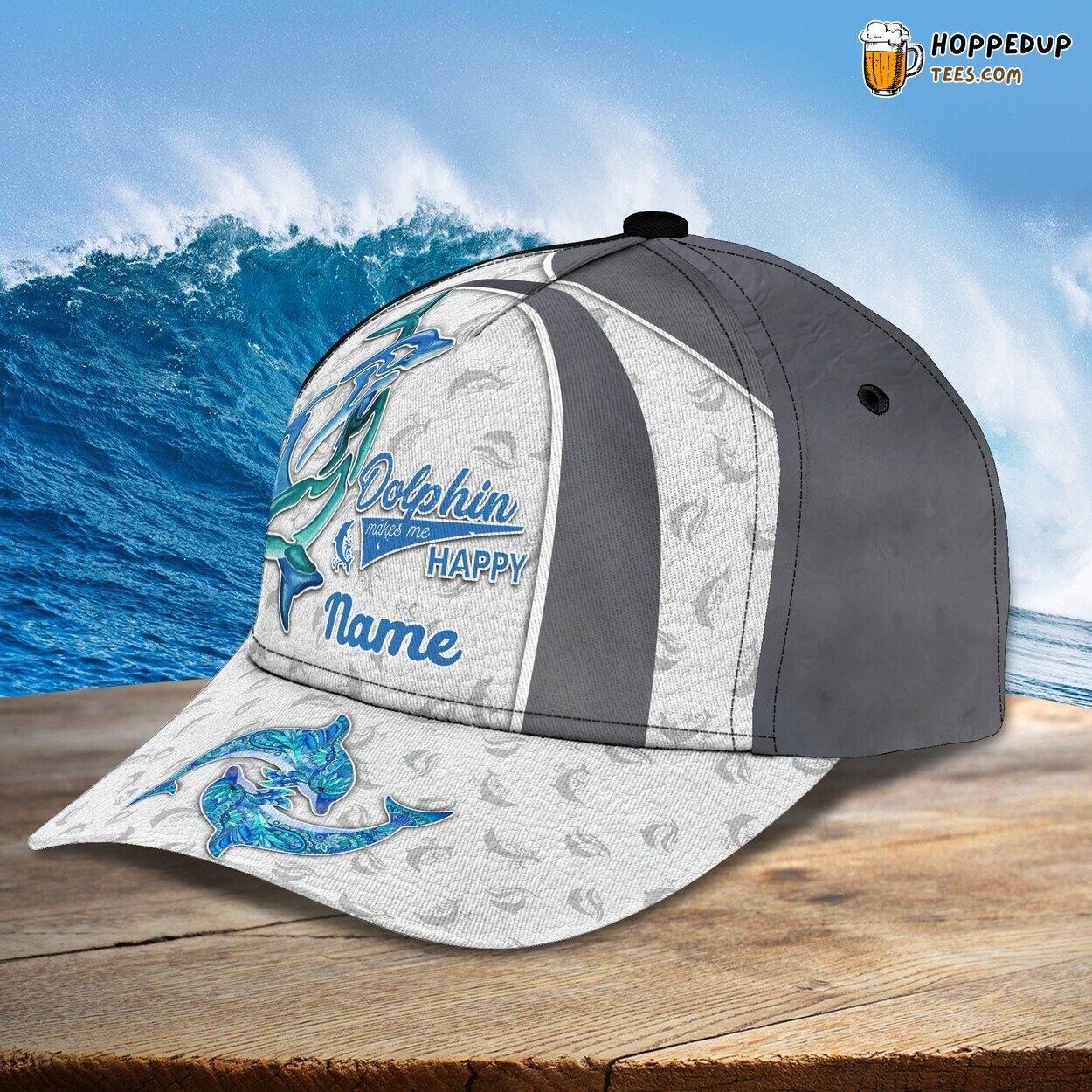 3D Classic Cap Dolphin Personalize Name Stylish Unique Quality Design Model 3D Classic Cap Dolphin Personalize Name Stylish Unique Quality Design Model