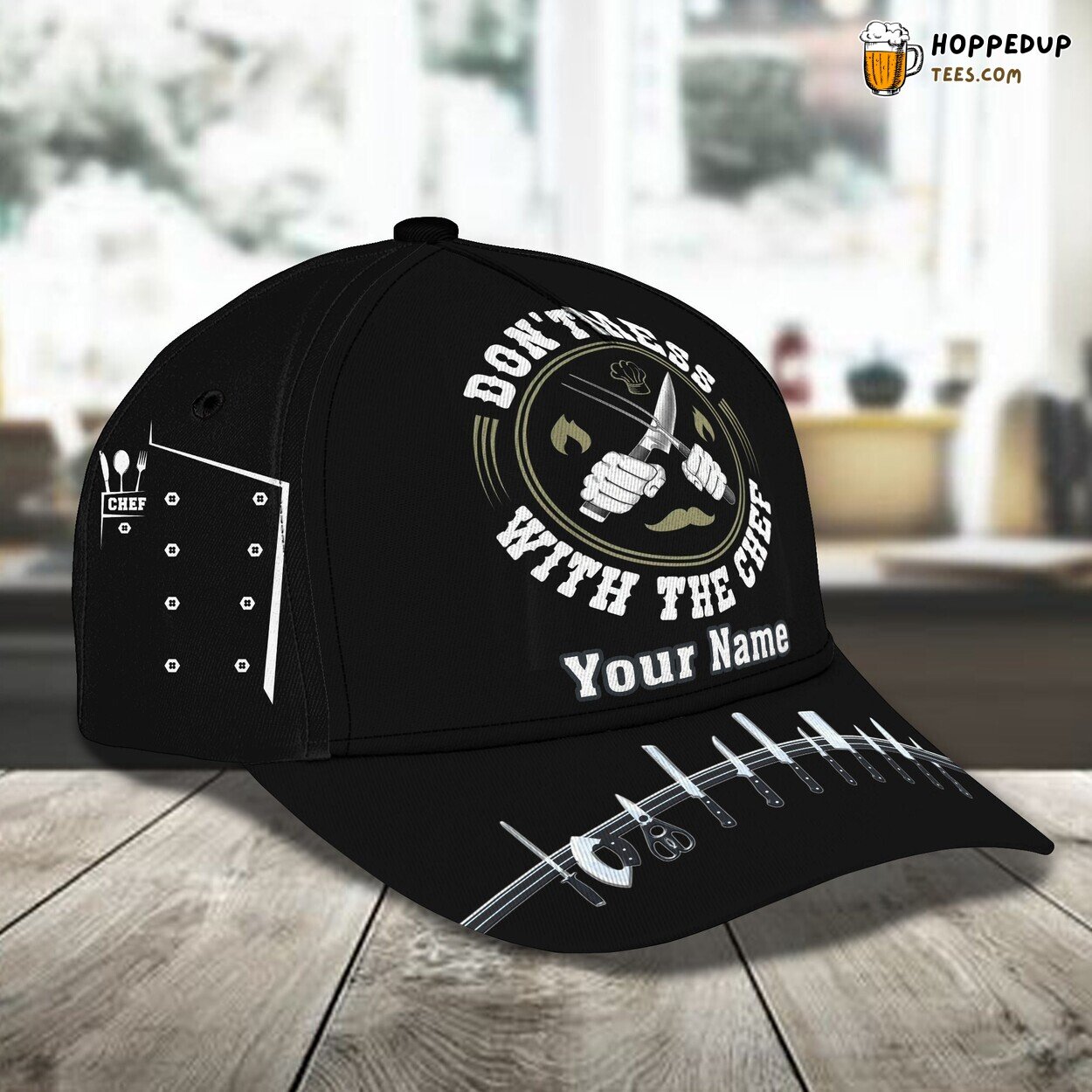 3D Classic Cap Don’t Mess Chef Culinary Expertise Personalized Name Hat