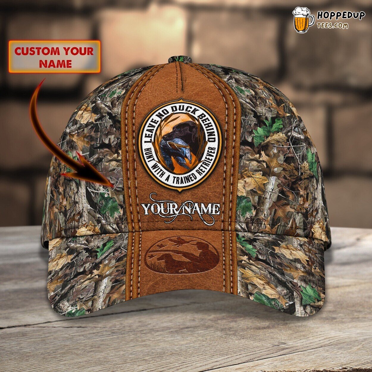 3D Classic Cap Duck Hunting Adventure Personalized Name Hat Unique Experience