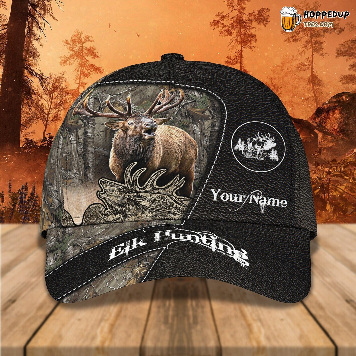 3D Classic Cap Elk Wilderness Adventure Personalized Name Unique Hat