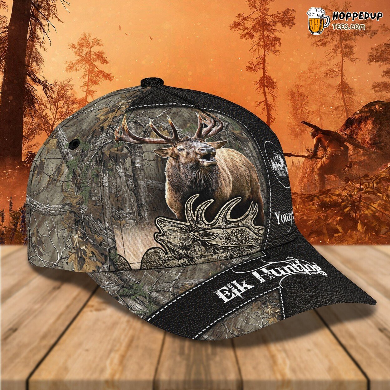 3D Classic Cap Elk Wilderness Adventure Personalized Name Unique Hat 3D Classic Cap Elk Wilderness Adventure Personalized Name Unique Hat