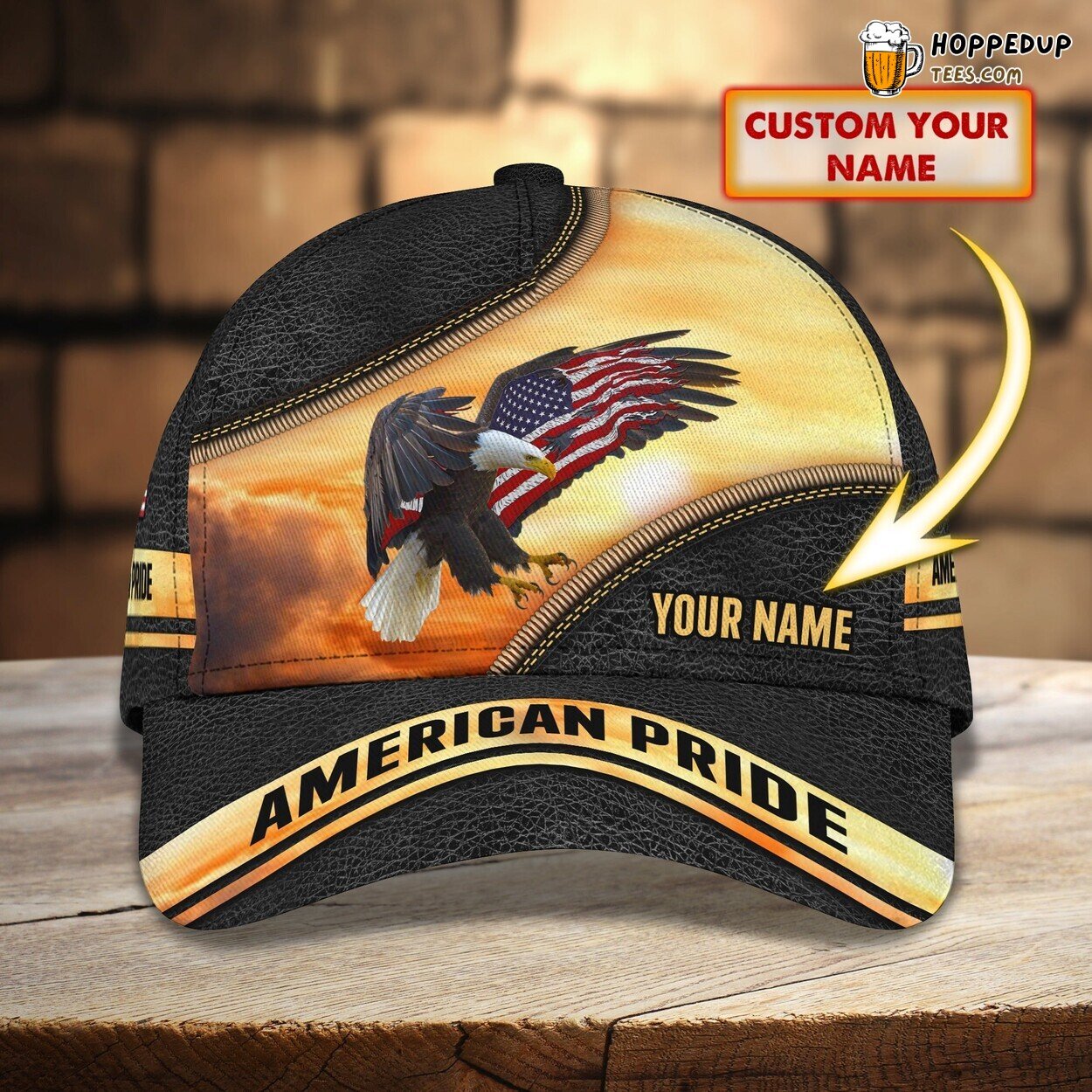3D Classic Cap Embracing American Pride Personalized Unique Hat Design