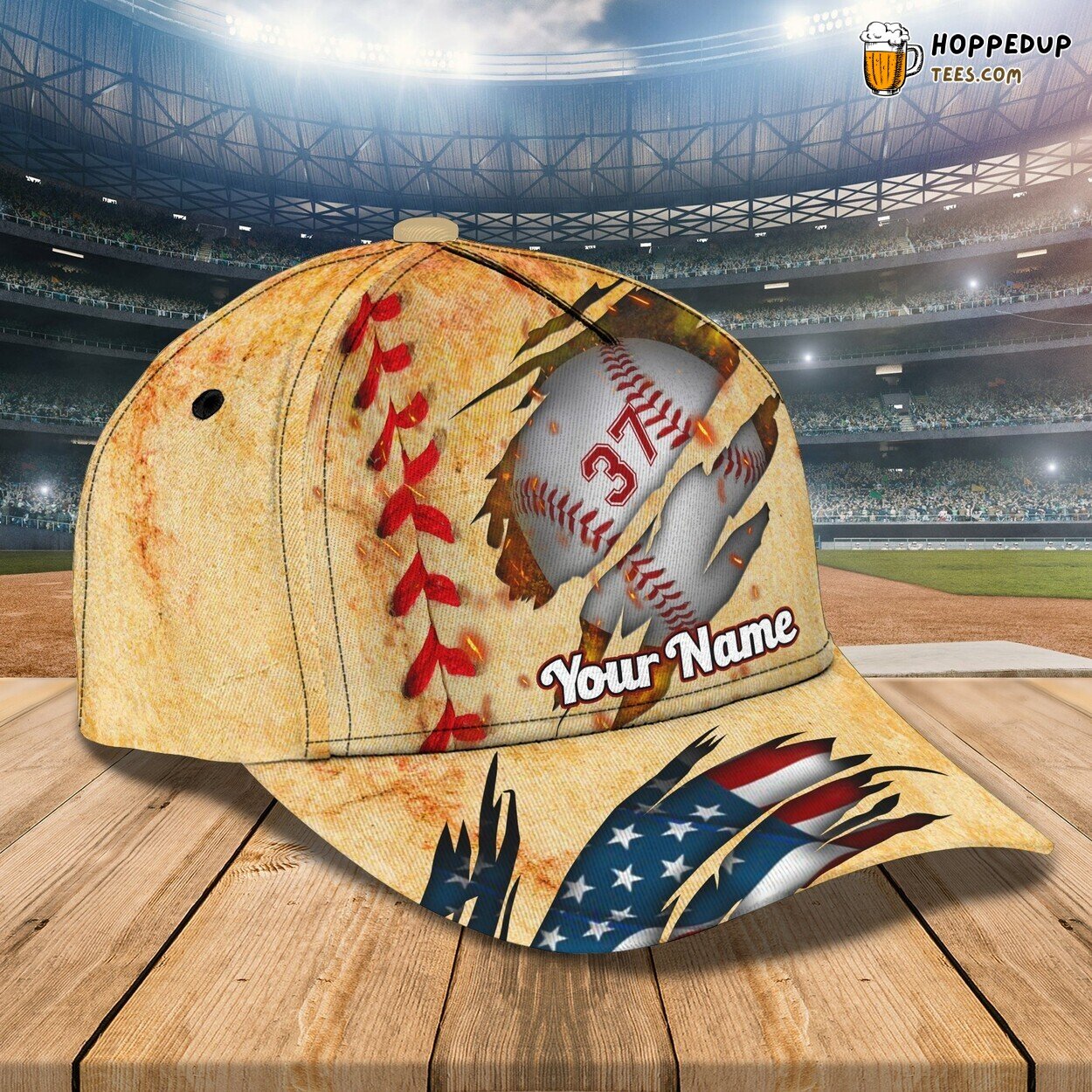3D Classic Cap Embracing Baseball Spirit Distinct Hat Personalized Name Love