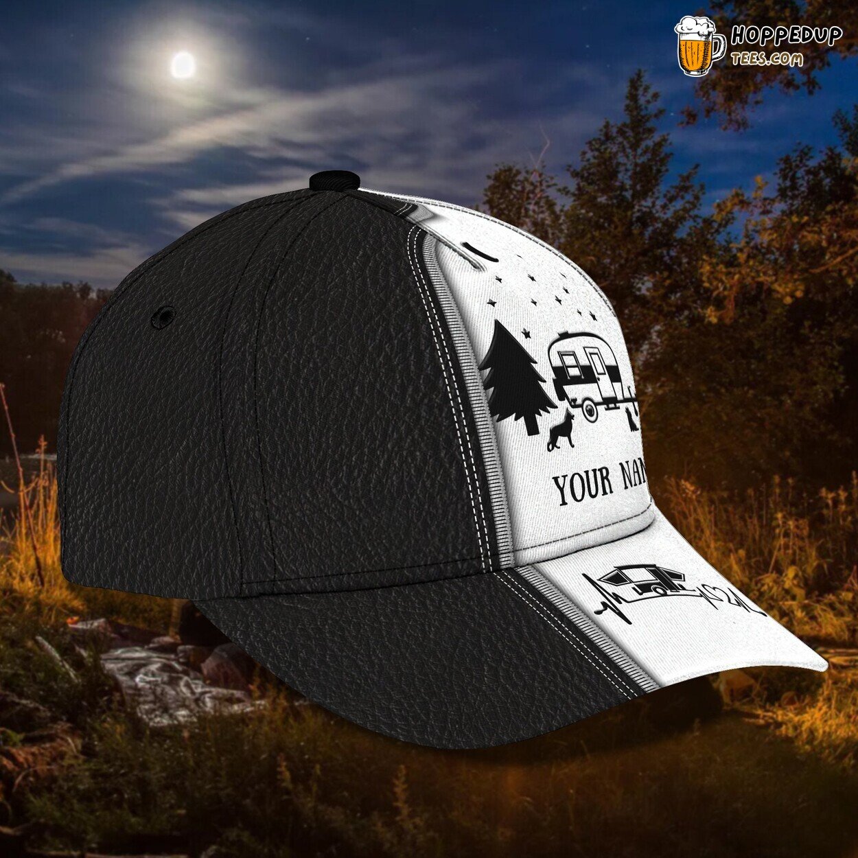 3D Classic Cap Embracing Camping Adventures Personalized Name Hat Design 3D Classic Cap Embracing Camping Adventures Personalized Name Hat Design